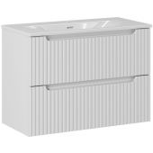 Zestaw meblowy Nova White szafka podumywalkowa 80 cm biała z umywalką SKY 3 SET-NOW 80CM S SKY 80