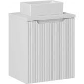 Zestaw Comad Nova White szafka z blatem 50 cm wisząca i umywalka Gaja 35x22 cm biały SET-NOW B WHITE 50CM D UN GAJA 35