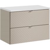 Zestaw Comad Viva Cashmere szafka 80x39x57 cm podumywalkowa wisząca kaszmir z blatem białym SET-VIC B WHITE 80CM S