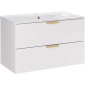 Zestaw Comad Aster White umywalka 81 cm szafką 80 cm biały SET-ASW 80CM LAVA