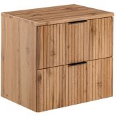 Zestaw Comad Adel Oak szafka 60 cm podumywalkowa z blatem dąb (ADELOAK82-60-B-2S, BLATUN.89-60-BWOTAN)