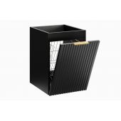 Comad Adel Black szafka 40x46x57 cm boczna wisząca z koszem czarny mat ADEL BLACK 81-40-1DK