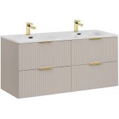 Comad Adel Cashmere szafka 120 cm podumywalkowa wisząca kaszmir z umywalką meblową SET-ADC 120CM SKY