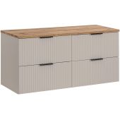 Zestaw Comad Adel Cashmere szafki 60 cm i 60 cm wiszące z blatem meblowym 120 cm kaszmir SET-ADC B WOTAN 120CM