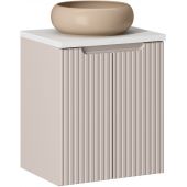 Zestaw Comad Nova Cashmere szafka 50x39x57 cm podumywalkowa wisząca z blatem kaszmir i umywalką SET-NOC B WHITE 50CM D UN WIKI C