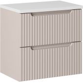 Zestaw Comad Nova Cashmere szafka 60x39x57 cm podumywalkowa wisząca z blatem kaszmir SET-NOC B WHITE 60CM S