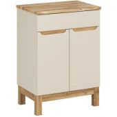 Comad Bali Cashmere zestaw meblowy 60 cm szafka stojąca z blatem kaszmir/dąb SET-BAC B NAT WOTAN 60CM