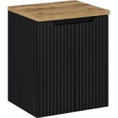 Comad Nova Black szafka 50 cm podumywalkowa wisząca z blatem czarna SET-NOB B OAK 50CM D