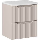 Zestaw Comad Nova Cashmere szafka 50x40x57 cm podumywalkowa wisząca kaszmir z blatem SET-NOC B WHITE 50CM S