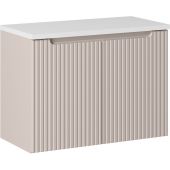 Comad Nova Cashmere szafka 80 cm podumywalkowa wisząca kaszmir z blatem SET-NOC B WHITE 80CM D