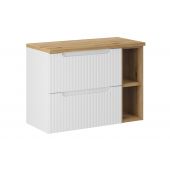 Zestaw Comad Nova White/Oak szafki 60 cm i 20 cm z blatem meblowym 80 cm biały/dąb SET-NOW B OAK 80CM LR
