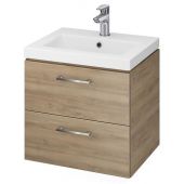 Cersanit Lara umywalka z szafką 50 cm zestaw meblowy orzech S801-153-DSM