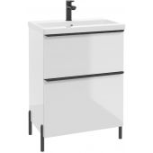 Defra Nino D60 szafka 60x40x70 cm podumywalkowa stojąca biały połysk 304-D-06006