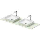 Duravit Sivida umywalka z konsolą 135 cm zieloną 268021FH00