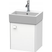 Duravit Brioso szafka 43,4 cm podumywalkowa wisząca prawa biały mat BR4050R1818