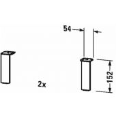 Duravit Brioso nogi do szafki biały mat BR979301818