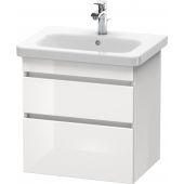 Duravit DuraStyle szafka 58 cm podumywalkowa wisząca biały połysk DS648002222