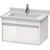 Duravit Ketho szafka 80 cm podumywalkowa wisząca biały połysk KT666402222