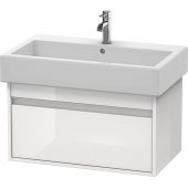 Duravit Ketho szafka 75 cm podumywalkowa wisząca biały połysk KT668702222