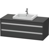 Duravit Ketho szafka 120 cm podumywalkowa wisząca grafit mat KT675604949