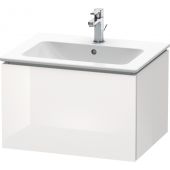 Duravit L-Cube szafka 62 cm podumywalkowa wisząca biały połysk LC614002222