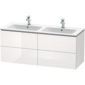 Duravit L-Cube szafka 129 cm podumywalkowa wisząca biały wysoki połysk LC625902222