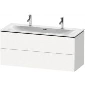 Duravit L-Cube szafka 122 cm podumywalkowa wisząca biały mat  LC630901818