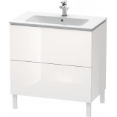 Duravit L-Cube szafka 82 cm podumywalkowa stojąca biały połysk LC662602222