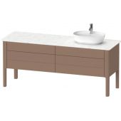 Duravit Luv szafka 173,3 cm podumywalkowa stojąca migdałowy satynowy mat LU9568R5454