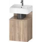 Duravit Qatego szafka 44 cm podumywalkowa wisząca dąb marmurkowy mat QA4076R55550000