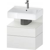 Duravit Qatego szafka 60 cm podumywalkowa wisząca biały mat QA4393018180010