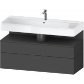 Duravit Qatego szafka 120 cm podumywalkowa wisząca grafit mat QA4396049490010