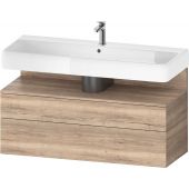 Duravit Qatego szafka 120 cm podumywalkowa wisząca dąb marmurkowy mat QA4396055550010