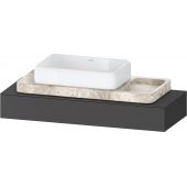 Duravit Qatego konsola podumywalkowa 120x47x17 cm grafitowa QA4699049490000
