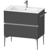 Duravit Sivida szafka 81x47,7x59,1 cm podumywalkowa wisząca grafitowa-chrom SV4644010490000