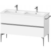 Duravit Sivida szafka 128x47,7x59,1 cm podumywalkowa wisząca biała-chrom SV4647010180000