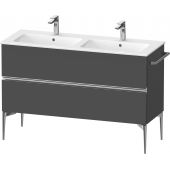 Duravit Sivida szafka 128x47,7x59,1 cm podumywalkowa wisząca grafitowa-chrom SV4647010490000