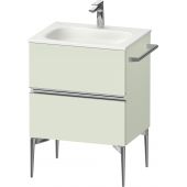 Duravit Sivida szafka 61x47,7x59,2 cm podumywalkowa wisząca zielona-chrom SV4650010HH0000