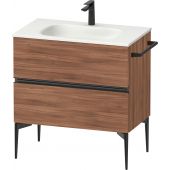 Duravit Sivida szafka 81x47,7x59,2 cm podumywalkowa wisząca czarna-orzech SV46510BD790000