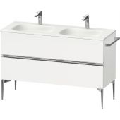 Duravit Sivida szafka 128x47,7x59,2 cm podumywalkowa wisząca biała-chrom SV4654010180000