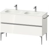 Duravit Sivida szafka 128x47,7x59,2 cm podumywalkowa wisząca biała-chrom SV4654010220000