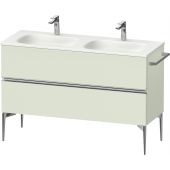 Duravit Sivida szafka 128x47,7x59,2 cm podumywalkowa wisząca zielona-chrom SV4654010HH0000