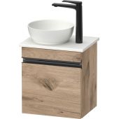 Duravit Sivida szafka 40x32,5x44 cm podumywalkowa wisząca czarna-dąb SV4656LBD550000