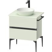 Duravit Sivida szafka 64,5x47,5x54,8 cm podumywalkowa wisząca czarna-zielona SV46570BDHH0000