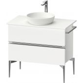 Duravit Sivida szafka 84,5x47,5x54,8 cm podumywalkowa wisząca biała-chrom SV4658010180000