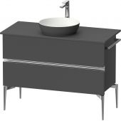 Duravit Sivida szafka 104,5x47,5x54,8 cm podumywalkowa wisząca grafitowa-chrom SV4659010490000