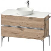 Duravit Sivida szafka 104,5x47,5x54,8 cm podumywalkowa wisząca dąb-chrom SV4659010550000