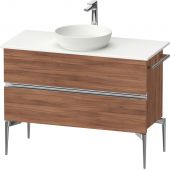 Duravit Sivida szafka 104,5x47,5x54,8 cm podumywalkowa wisząca orzech-chrom SV4659010790000