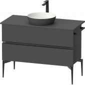 Duravit Sivida szafka 104,5x47,5x54,8 cm podumywalkowa wisząca czarna-grafitowa SV46590BD490000