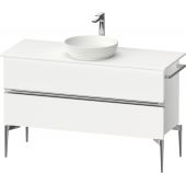 Duravit Sivida szafka 124,5x47,5x54,8 cm podumywalkowa wisząca biała-chrom SV4660010180000